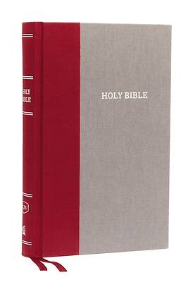 Picture of KJV, Thinline Reference Bible, Cloth Over Board, Burgundy/Gray, Red Letter Edition