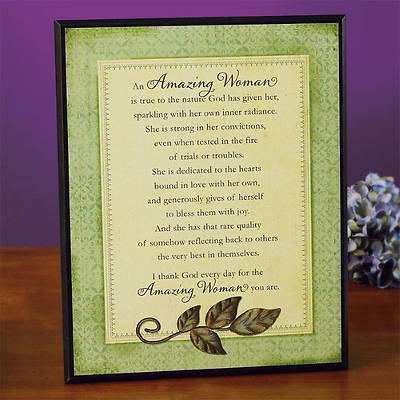 Picture of Amazing Woman Plaque
