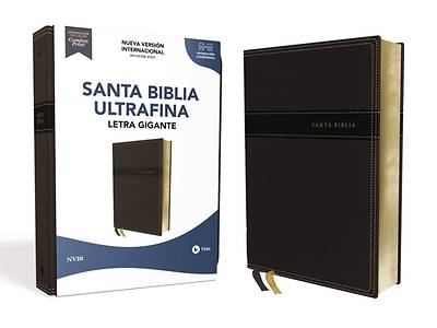 Picture of NVI Santa Biblia 2022 Ultrafina, Letra Gigante, Leathersoft, Negro, Palabras de Jesús En Rojo
