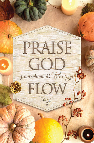 Picture of Praise God From Whom All Blessings Flow Thanksgiving Bulletin