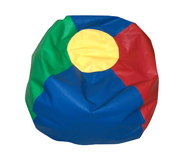 Picture of 35" Round Bean Bag - Rainbow