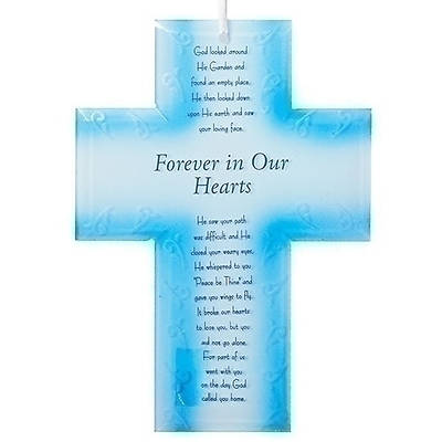 Picture of Forever In Our Hearts Memorial Cross 7.5"