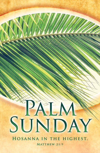 Picture of Hosanna in the Highest Palm Sunday Regular Size Bulletin