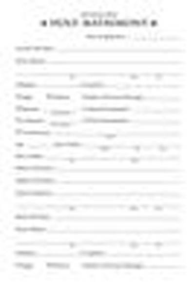 Picture of Marriage Information Form Download