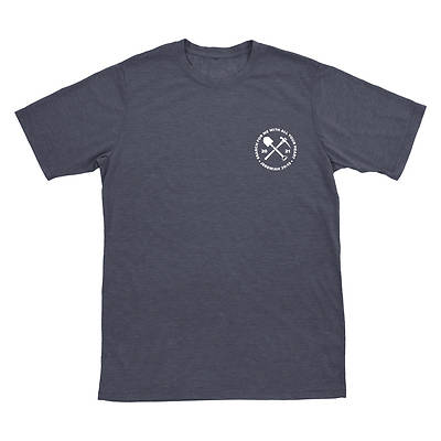 Picture of Vacation Bible School VBS 2021 Destination Dig Unearthing the Truth About Jesus Blue Map T-shirt - Adult Large