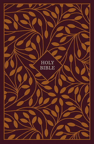 Picture of KJV, Thinline Reference Bible, Cloth Over Board, Burgundy/Orange, Red Letter Edition