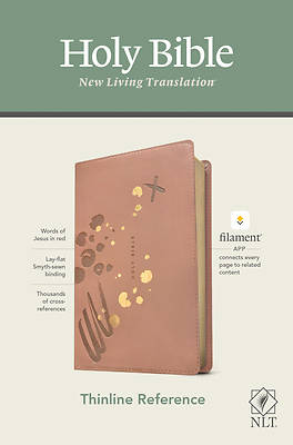 Picture of NLT Thinline Reference Bible, Filament Enabled Edition (Red Letter, Leatherlike, Pink)