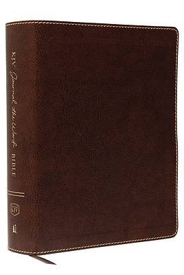 Picture of KJV, Journal the Word Bible, Large Print, Bonded Leather, Brown, Red Letter Edition