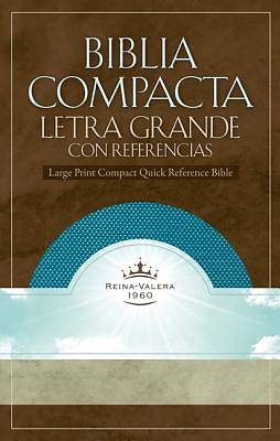 Picture of Rvr 1960 Large Print Compact Quick Reference Bible - Aquamarine