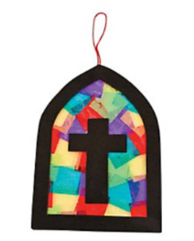 Picture of Vacation Bible School (VBS) 2017 Jesus Encounters Tissue Paper Stained Glass Window