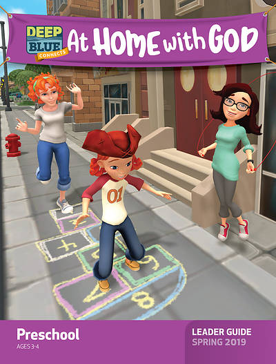Picture of Deep Blue Connects At Home With God Preschool Leader Guide Editable Word Doc Download Spring 2019
