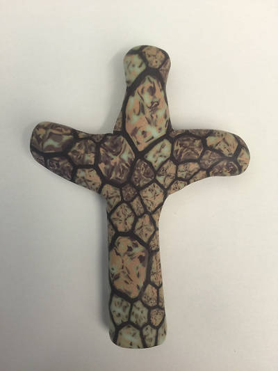 Picture of Comforting Clay Pocket Cross - Stone