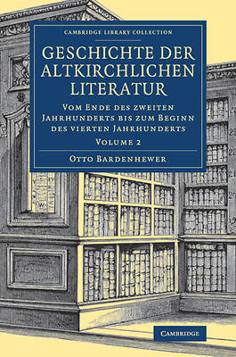 Picture of Geschichte Der Altkirchlichen Literatur