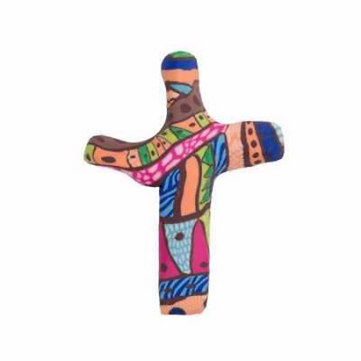 Picture of Comforting Clay Cross Pocket Cross - Congo