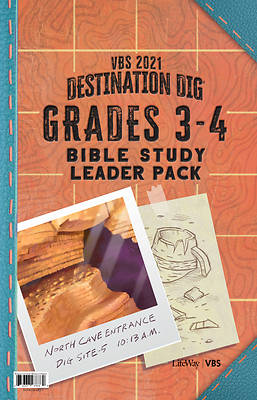 Picture of Vacation Bible School VBS 2021 Destination Dig Unearthing the Truth About Jesus Grades 3-4 Bible Study Leader Pack