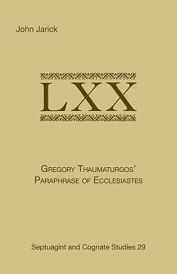 Picture of Gregory Thaumaturgo's Paraphrase of Ecclesiastes