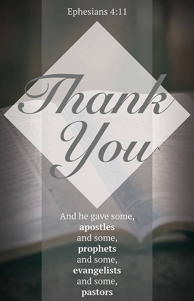 Picture of Thank You Pastor Appreciation Regular Size Bulletin