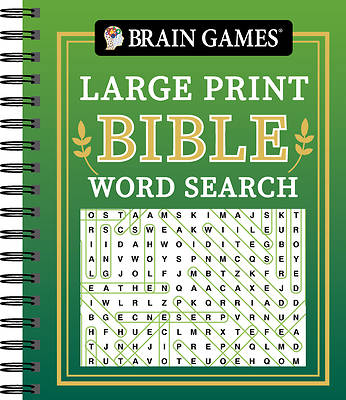 Picture of Brain Games - Large Print Bible Word Search (Green)