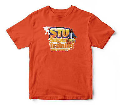 Picture of Vacation Bible School (VBS) 2019 Super Training University T-shirt Orange Child's Medium