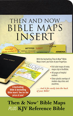 Picture of Then & Now Bible Maps Insert and KJV Bib