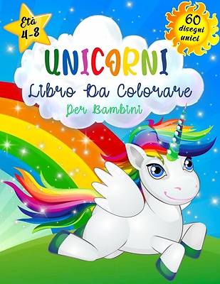 Picture of Unicorni Libro da Colorare per Bambini Età 4-8