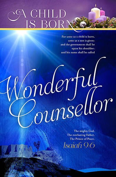 Picture of A Child Is Born Wounderful Counsellor Advent Bulletin