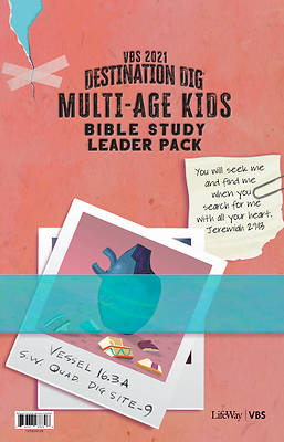 Picture of Vacation Bible School VBS 2021 Destination Dig Unearthing the Truth About Jesus Multi-age Kids Bible Study Leader Pack