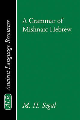 Picture of Grammar of Mishnaic Hebrew