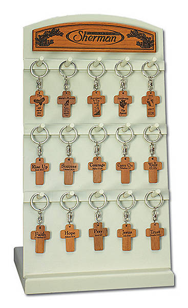 Picture of Scripture Wood Key Ring