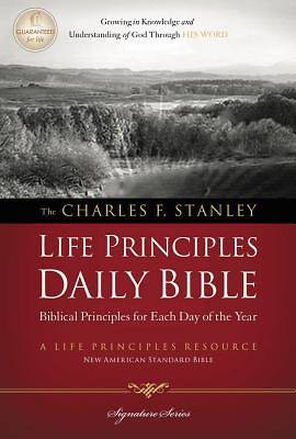 Picture of Charles F. Stanley Life Principles Daily Bible-NASB