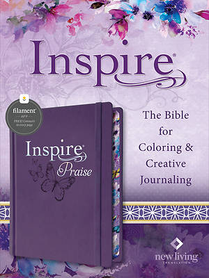 Picture of Inspire Praise Bible Nlt, Filament-Enabled Edition (Hardcover Leatherlike, Purple)