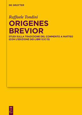 Picture of Origenes Brevior