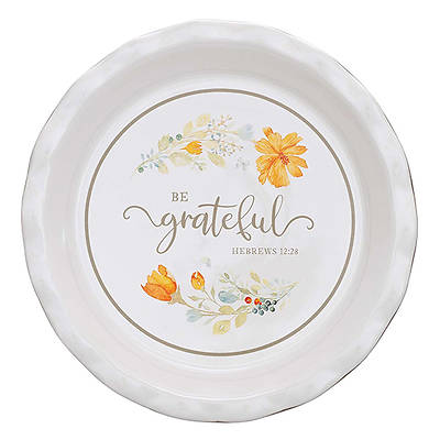Picture of Pie Plate Grateful Floral
