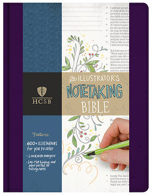 Picture of HCSB Illustrator's Notetaking Bible, Purple Linen