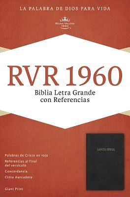 Picture of Rvr 1960 Biblia Letra Grande Con Referencias, Negro Imitacion Piel Con Indice