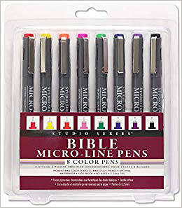 Picture of Bible Micro-Line Color Pens (8-Piece Set)