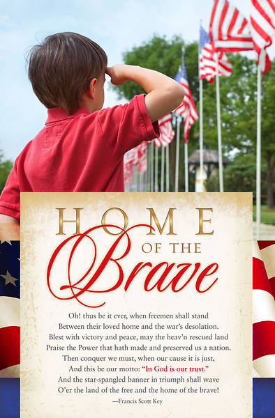 Picture of Home Of The Brave Memorial Day Regular Size Bulletin