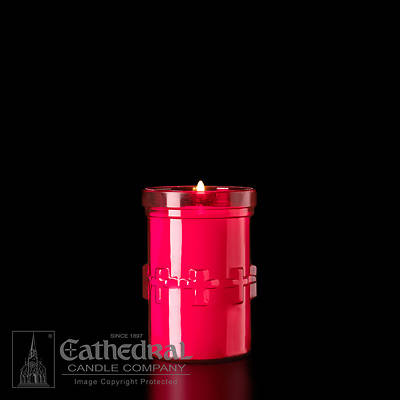 Picture of Cathedral Devotiona-Lites Plastic Offering Lights - 3 Day, Ruby