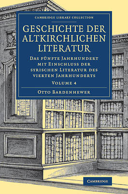 Picture of Geschichte Der Altkirchlichen Literatur