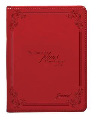 Picture of Red I Know the Plans Luxleather Journal