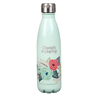Picture of Water Bottle Stainless Steel Teal Strength & Dignity