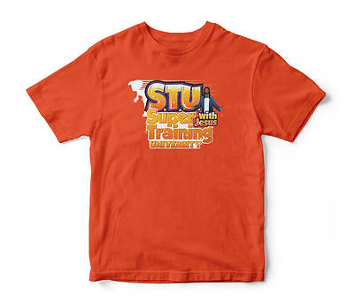 Picture of Vacation Bible School (VBS) 2019 Super Training University T-shirt Orange Child's Large