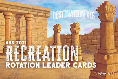 Picture of Vacation Bible School VBS 2021 Destination Dig Unearthing the Truth About Jesus Recreation Rotation Leader Cards