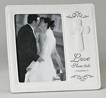 Picture of Love Never Fails Wedding Frame