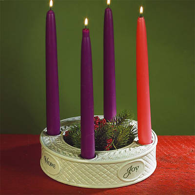 Picture of Ceramic Knit Advent Candleholder