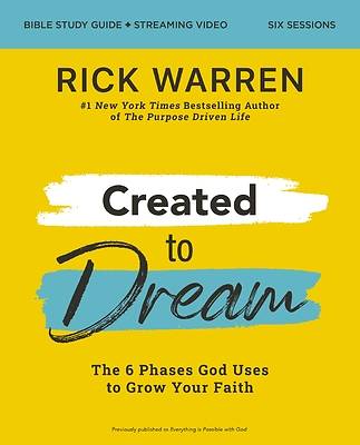 Picture of Created to Dream Bible Study Guide Plus Streaming Video