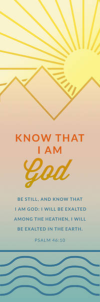 Picture of Know That I Am God Bookmark - Psalm 46:10 (KJV) -  PKG 25