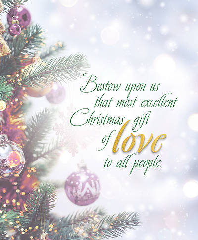 Picture of Love Advent Christmas Tree Bulletin, Large (Pkg of 50)