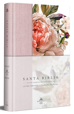 Picture of Biblia Reina Valera 1960 Letra Grande. Tapa Dura, Tela Rosada Con Flores, Tamaño Manual/Spanish Bible Rvr 1960. Handy Size, Large Print, Hardcover, Pi