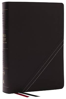 Picture of Nkjv, Word Study Reference Bible, Bonded Leather, Black, Red Letter, Thumb Indexed, Comfort Print